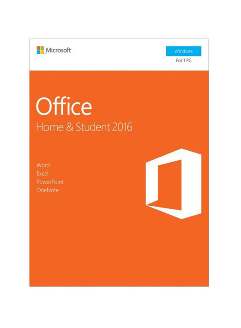 Office Home And Student 2016 Orange/White