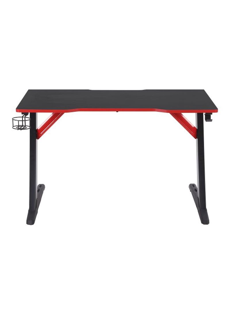 Z-Shaped Gaming Computer Table Black/Red 120x60x73cm
