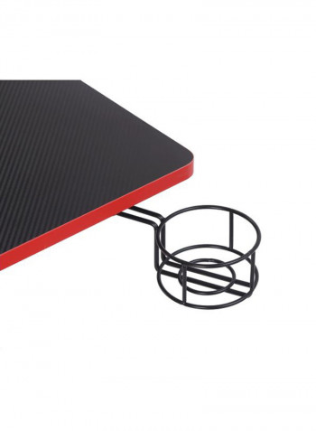 Z-Shaped Gaming Computer Table Black/Red 120x60x73cm