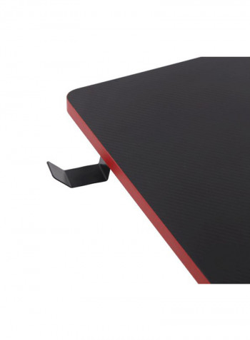 Z-Shaped Gaming Computer Table Black/Red 120x60x73cm