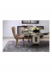 Lasko Dining Chair Beige 65x97x55cm