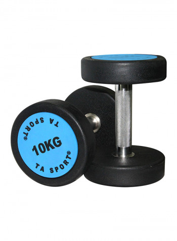 Round Rubber Dumbbell 10kg