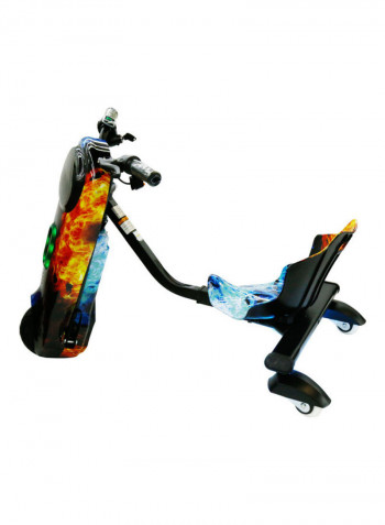 360 Degree Rotating 36 Volts Electric Drift Scooter With Bluetooth Music And Lights 94x62x65cm