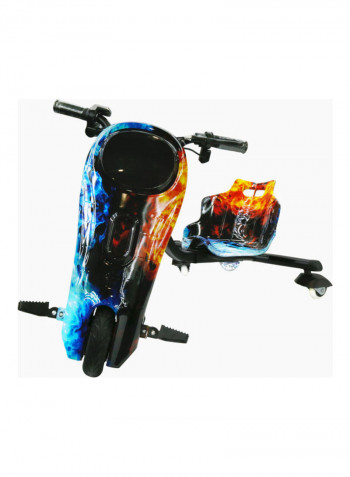 360 Degree Rotating 36 Volts Electric Drift Scooter With Bluetooth Music And Lights 94x62x65cm