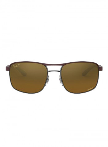 Men's Classic Square Sunglasses - Lens Size: 58 mm