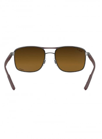 Men's Classic Square Sunglasses - Lens Size: 58 mm