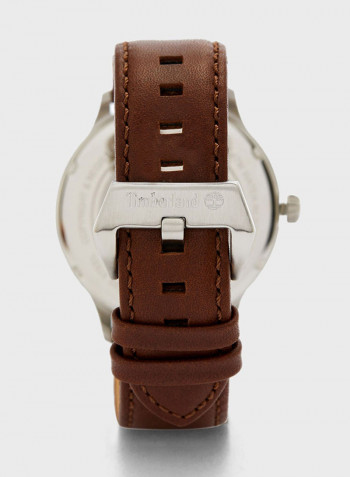 Men's Leather Analog Wrist Watch T TBL15638JS-02