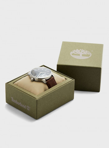 Men's Leather Analog Wrist Watch T TBL15638JS-02