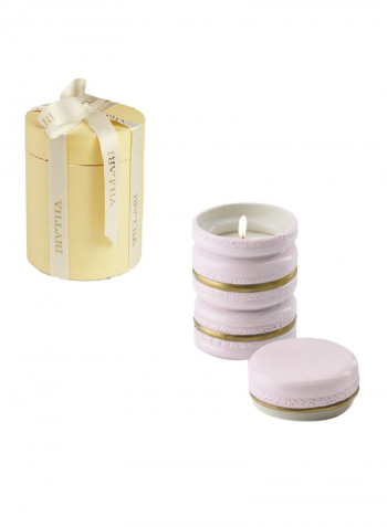 Macaron Scented Candle Baby Rose/Gold 10x7cm