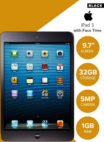 Refurbished - iPad 3 9.7inch, 32GB, Wi-Fi, Black With Facetime
