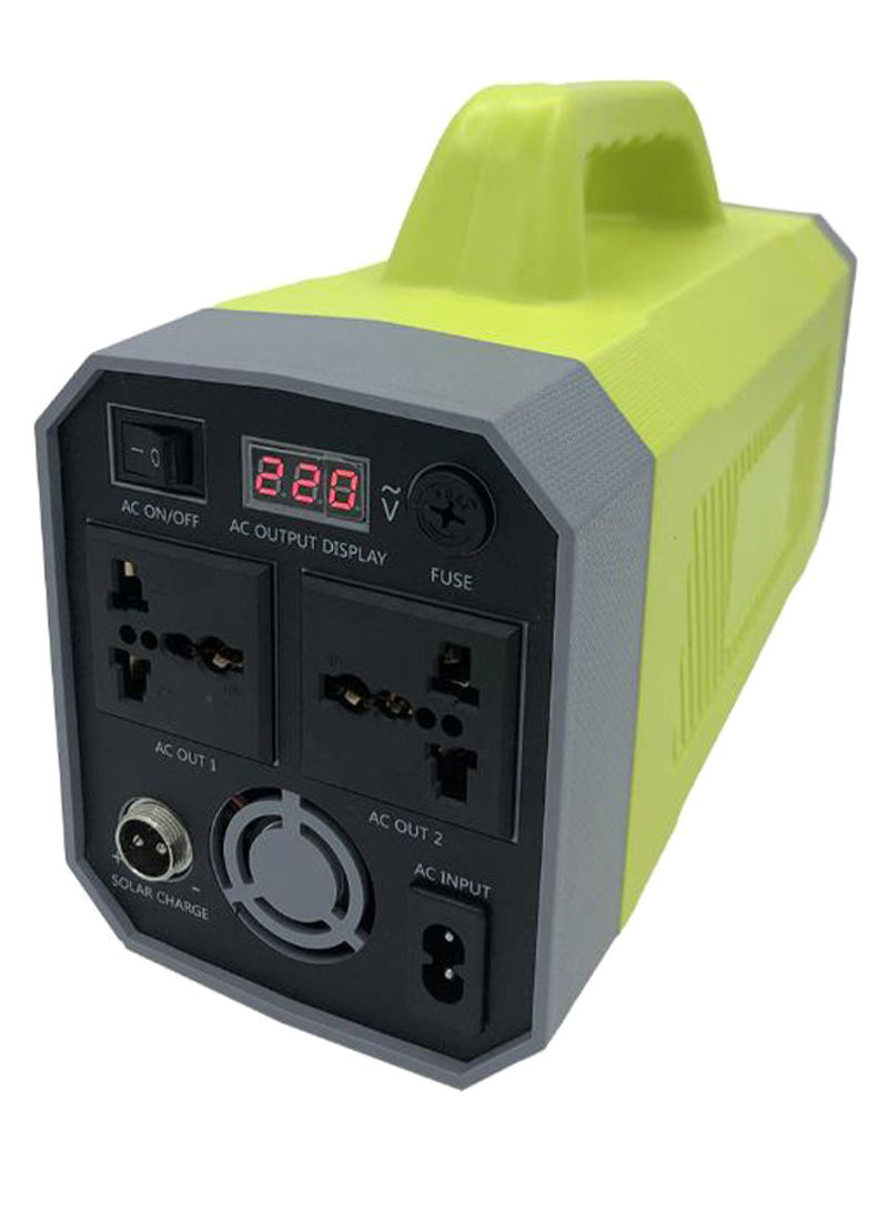 Portable Power Station For Multimedia Set Green/Black