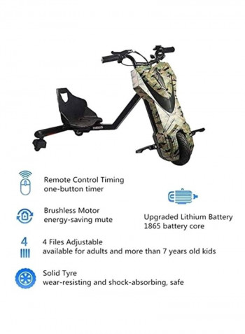 3 Wheels Drifting Electric Power Scooter 95x60x60cm