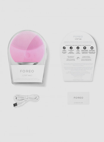 Luna Mini 2 Facial Cleansing Brush Pearl Pink 4.1cm