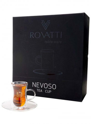 Set of  Nevoso Tea Pot and Tea Cup Gold 13cm