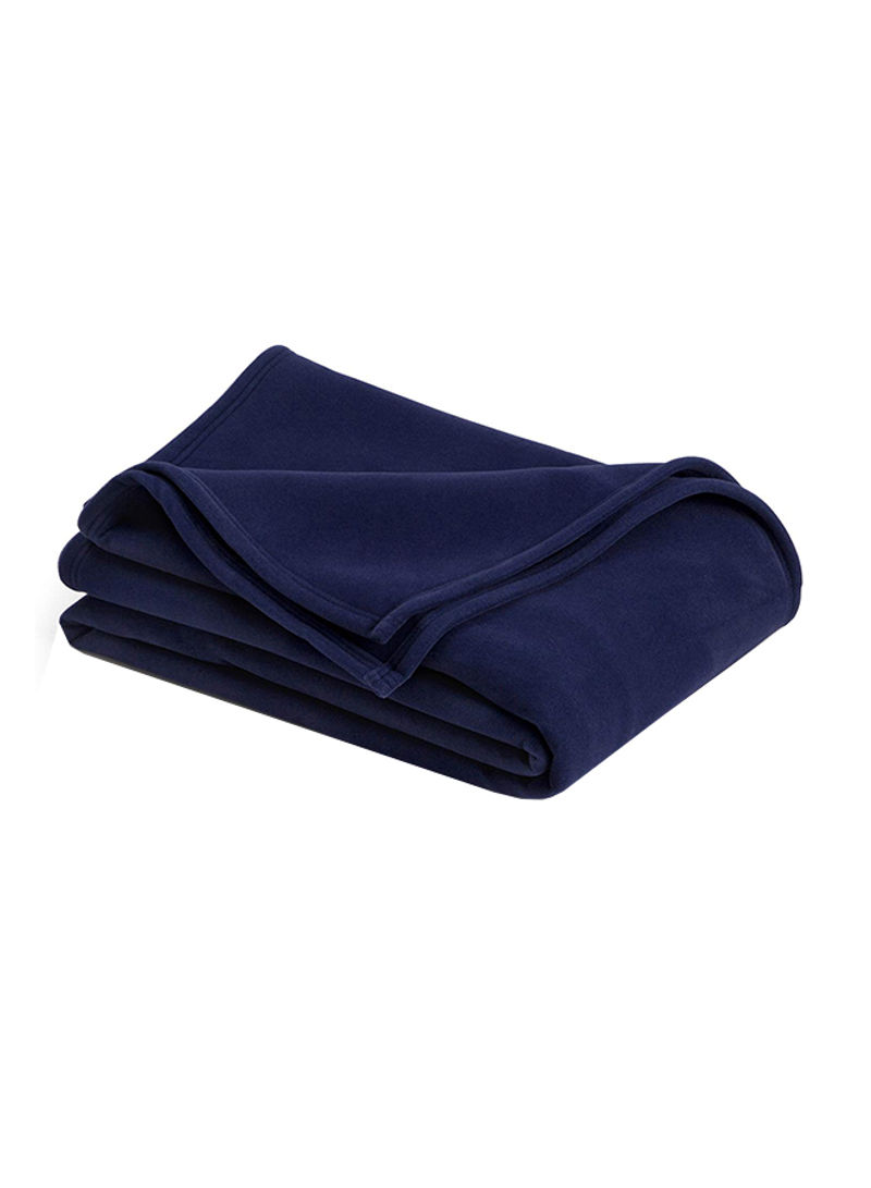 Insulated Warm Throw Blanket Navy Blue