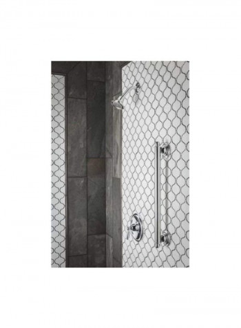 Designer Grab Bar Silver 18inch