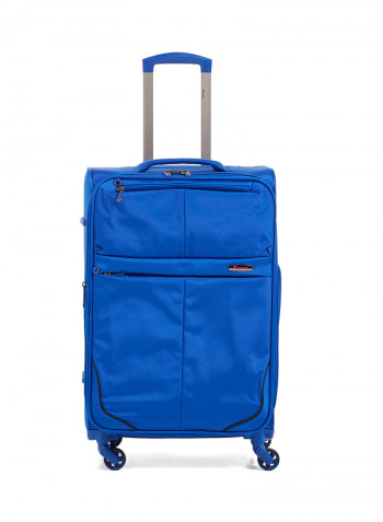 Lite Softside 3 Piece Luggage Trolley Set Blue