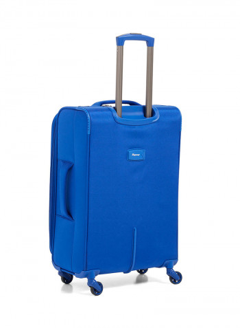 Lite Softside 3 Piece Luggage Trolley Set Blue