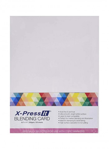 125-Piece Express Blending Card White