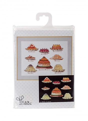 Sweet Dishes Cross Stitch Kit Multicolour