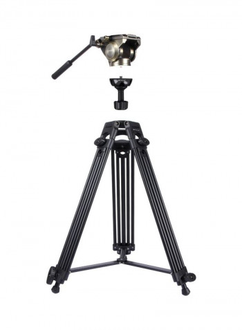 3-In-1 Tripod Mount Kit For DSLR/SLR Camera Black/Gold