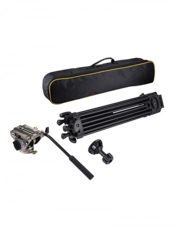 3-In-1 Tripod Mount Kit For DSLR/SLR Camera Black/Gold