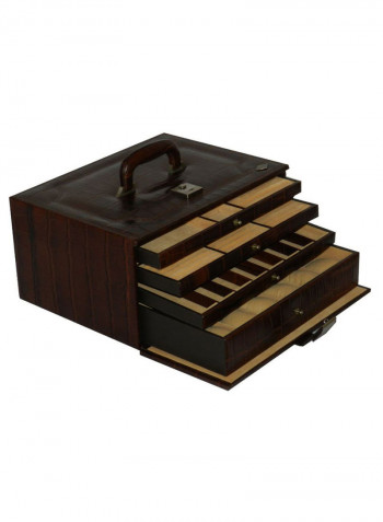 Multi-Purpose Croco Design Jewellery Box