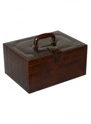 Multi-Purpose Croco Design Jewellery Box