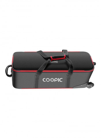 Photo Studio Equipment Carrying Trolley Case 103x34x31cm Black/Red