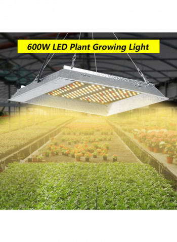 600W LED Grow Light With Hanging Chains White