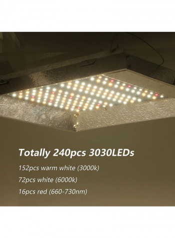 600W LED Grow Light With Hanging Chains White