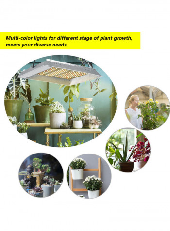 600W LED Grow Light With Hanging Chains White