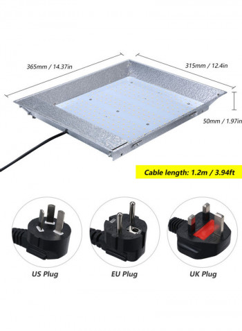 600W LED Grow Light With Hanging Chains White
