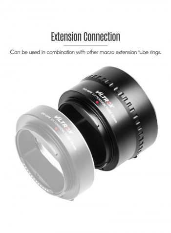 DG-GFX Automatic Electronic Macro Extension Tube Adapter Ring 45millimeter Black
