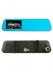 HD Night Vision Dual Lens Mirror Dash Camera