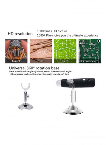 WI-FI Digital Microscope With Adjustable LED Light For iOS/Android Tablet/Phone
