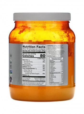Natural Vanilla Organic Pea Protein