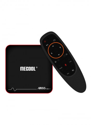 M8S Pro Smart Android TV Box - EU Plug V3823 Black/Red