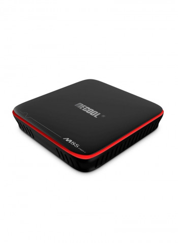 M8S Pro Smart Android TV Box - EU Plug V3823 Black/Red