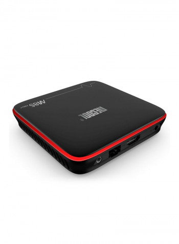 M8S Pro Smart Android TV Box - EU Plug V3823 Black/Red