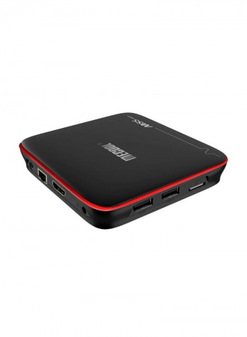 M8S Pro Smart Android TV Box - EU Plug V3823 Black/Red