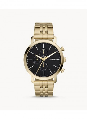 Men's Luther Chronograph Gold-Tone Stainless Steel Strap Wrist Watch BQ2329