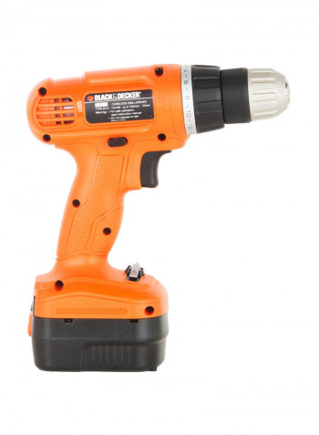 12V 2 Gear Cordless Hammer Drill with Bits, Battery, Charger And Kitbox EPC128BK-GB Orange/Black