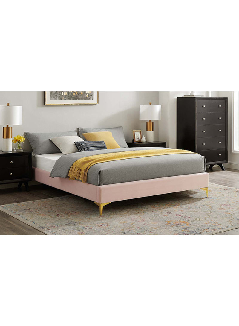 Sutton Single Bed Frame Pink 200x100cm