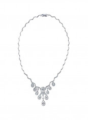 Silver Plated Cubic Zirconia Studded Necklace reviews Silver Plated Cubic Zirconia Studded Necklace