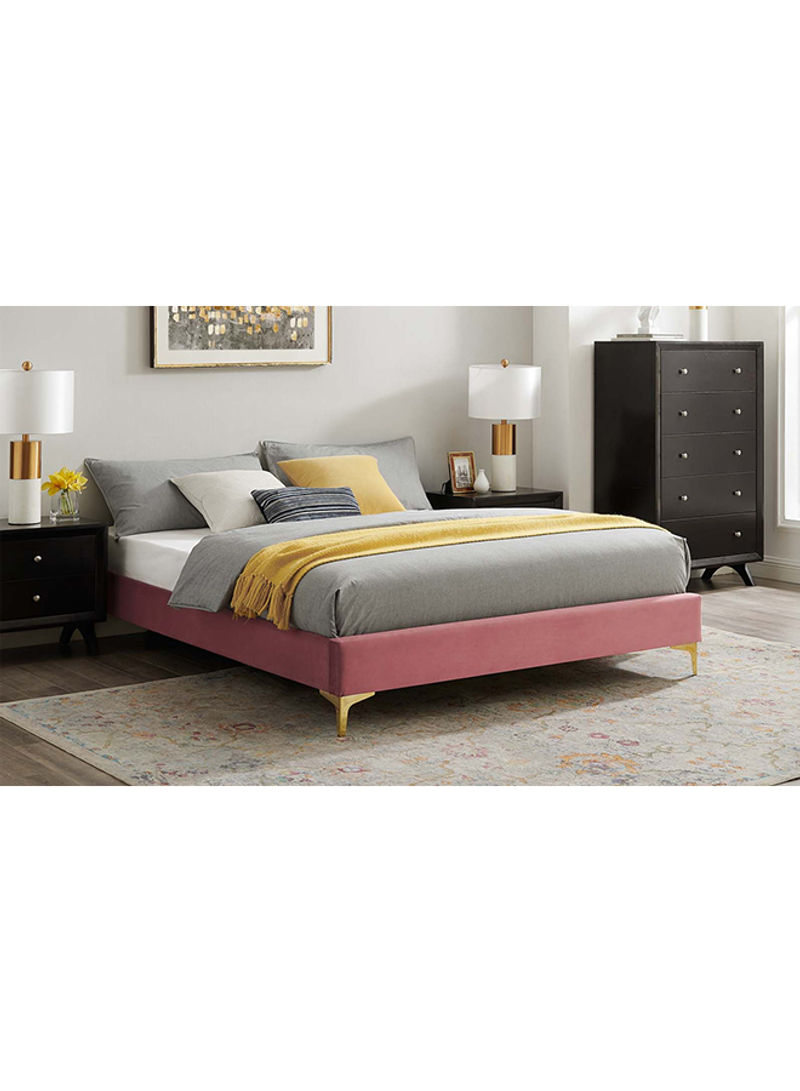 Sutton Single Bed Frame Pink 200x100cm