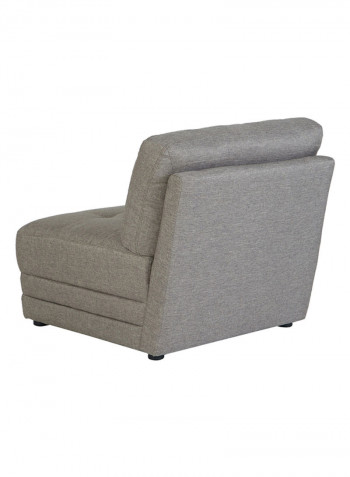 Curvy One-Seater Armless Sofa Grey