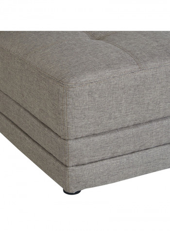 Curvy One-Seater Armless Sofa Grey