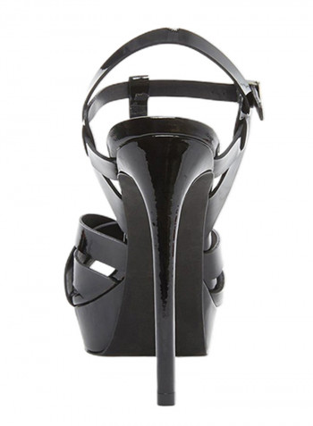 Faline High Heel Sandals Black Patent