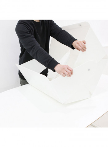 Foldable Photography Box With LED Light 25inch White